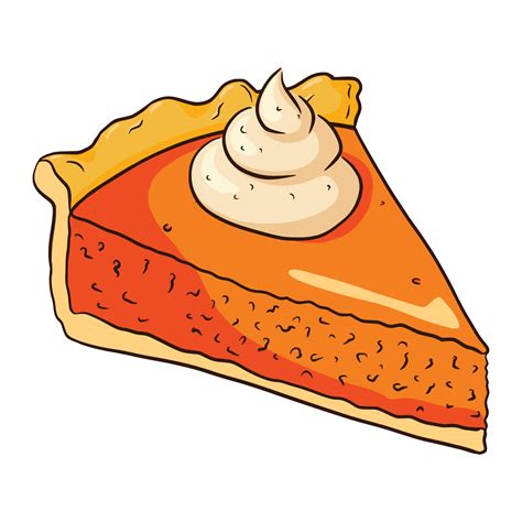 pumpkin pie illustration